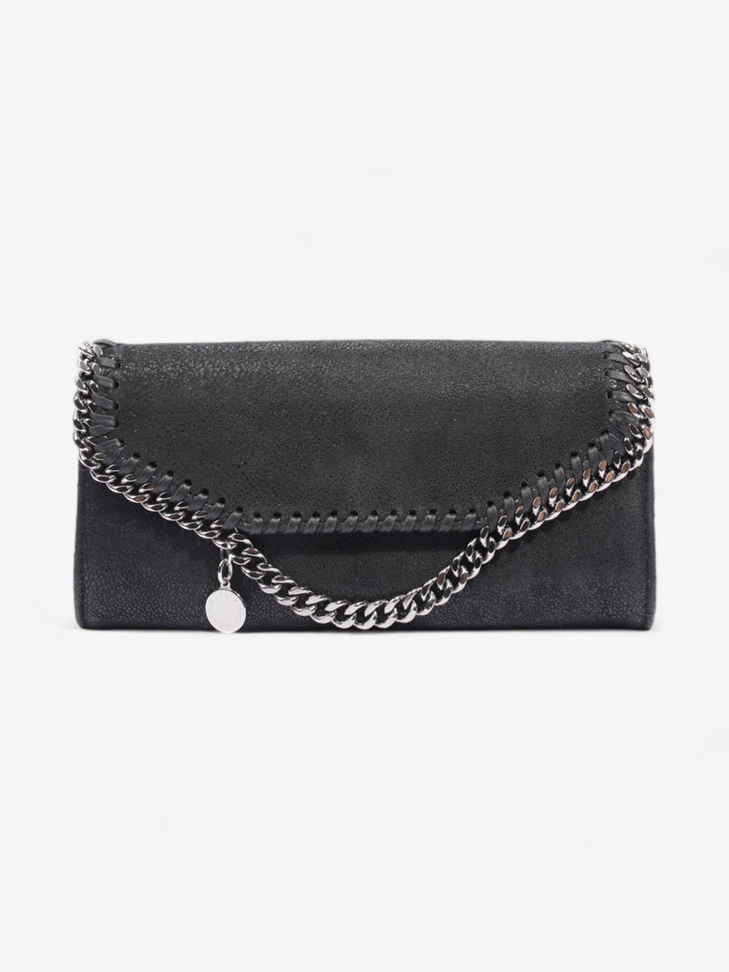  Stella McCartney Falabella Continental Wallet Black Fabric