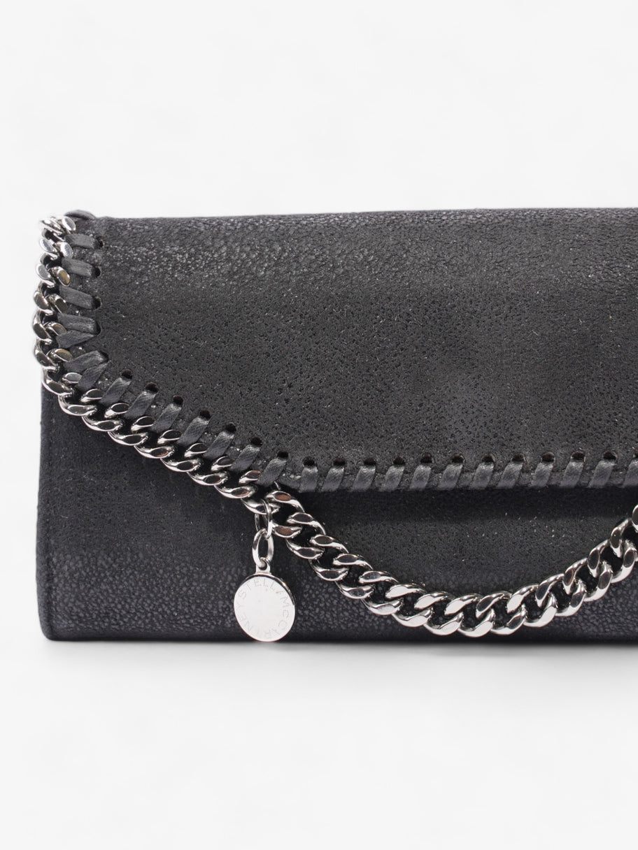 Stella McCartney Falabella Continental Wallet Black Fabric Image 2