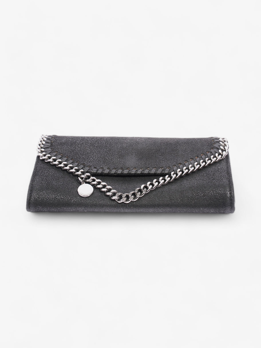 Stella McCartney Falabella Continental Wallet Black Fabric Image 6