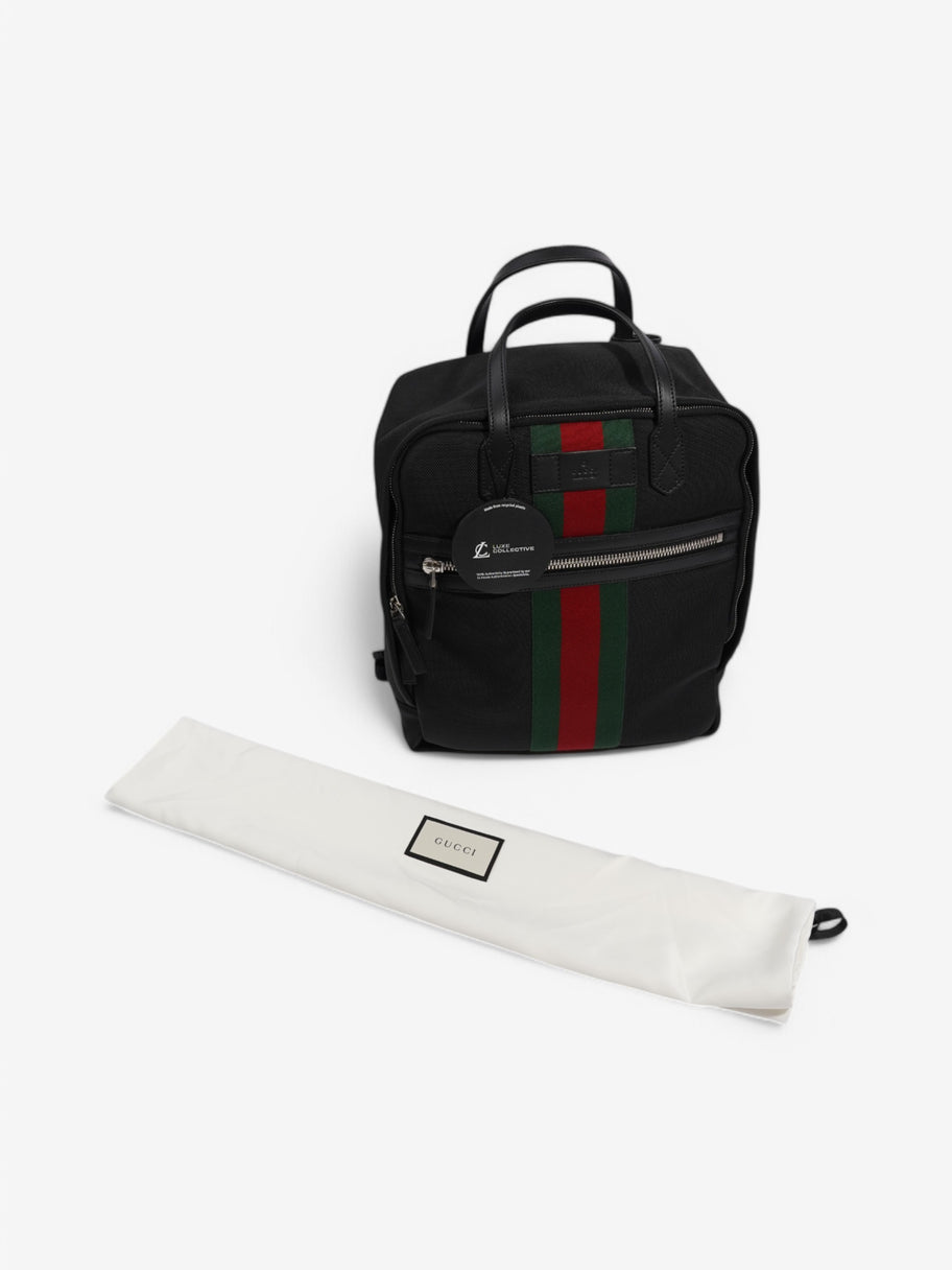 Gucci Techno Backpack Black / Green / Red Canvas Image 9