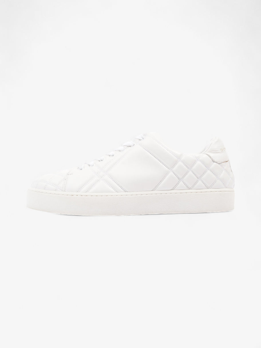 Burberry Westford Quilted Low Top White Leather EU 39.5 UK 6.5 Image 5