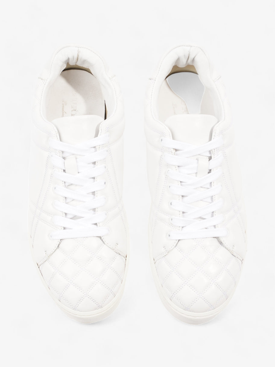 Burberry Westford Quilted Low Top White Leather EU 39.5 UK 6.5 Image 7