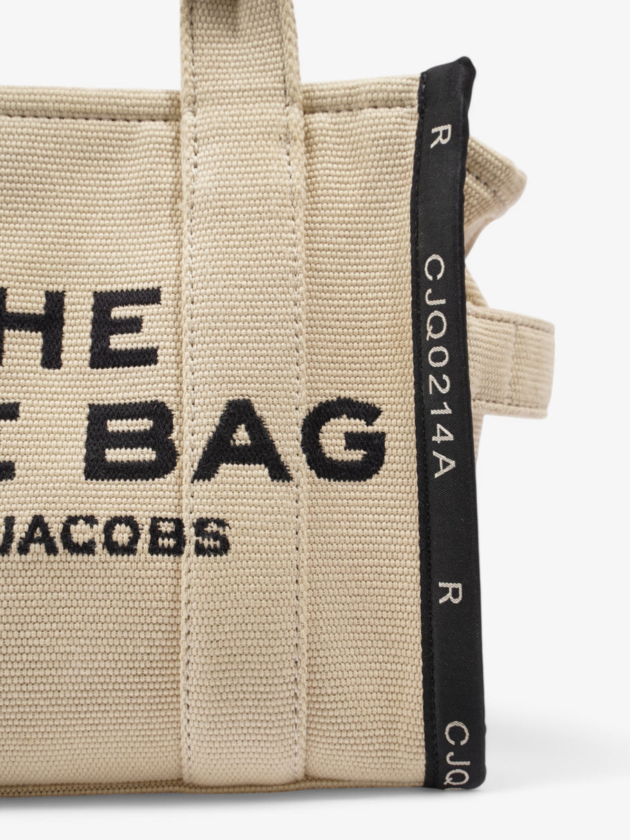 Marc Jacobs The Tote Bag Beige / Black Cotton Small Image 7