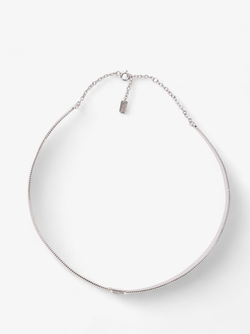  Fendi Small FF Choker Silver Base Metal