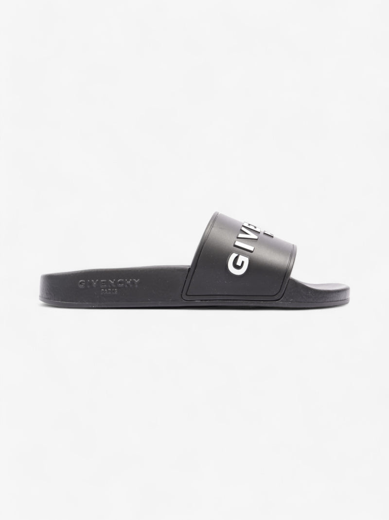  Givenchy Logo Slider Black / White Rubber EU 37 UK 4