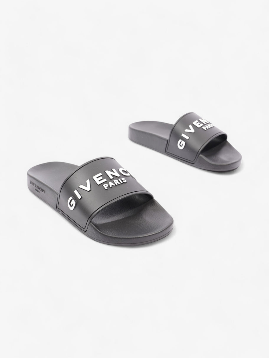 Givenchy Logo Slider Black / White Rubber EU 37 UK 4 Image 2