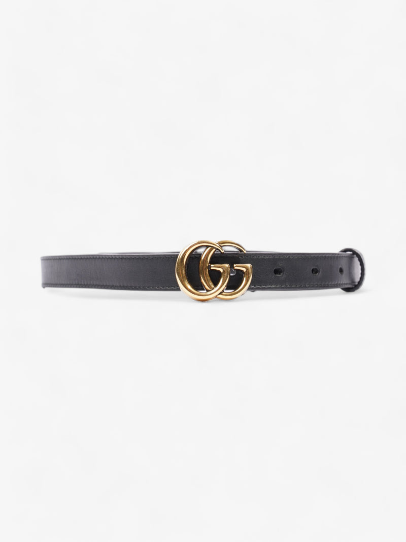  Gucci GG Marmont Thin Belt Black Leather 70cm 28