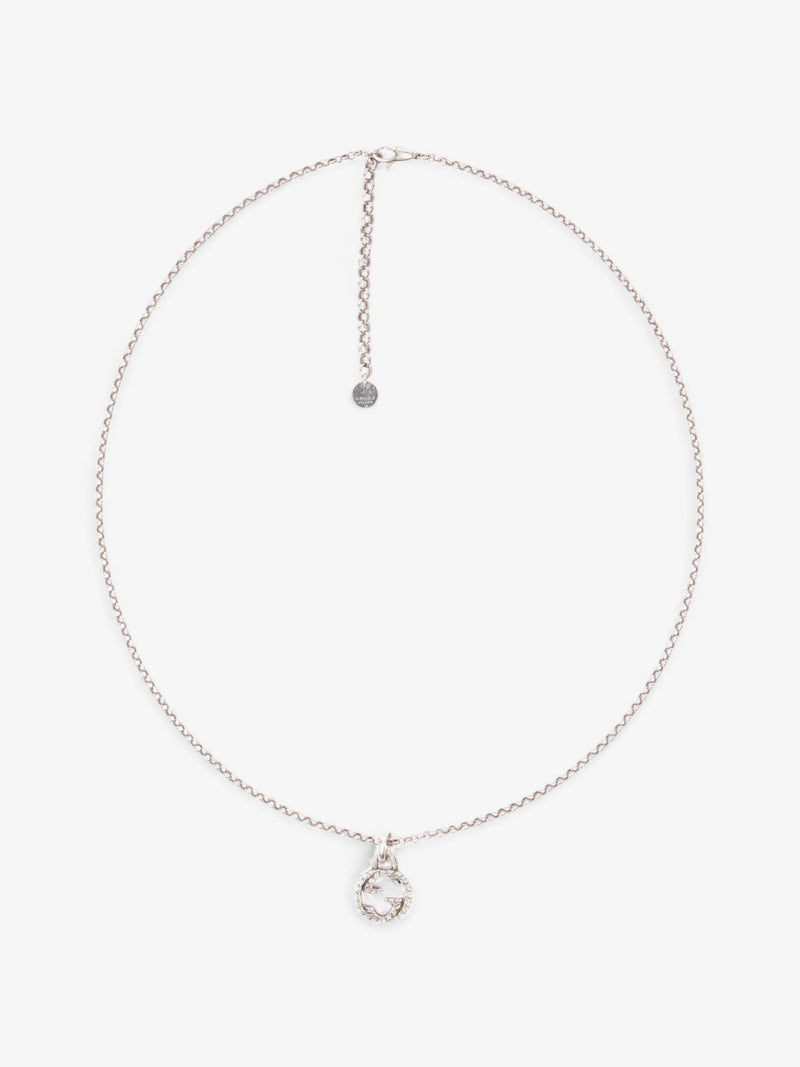  Gucci Interlocking G Necklace Silver Silver Sterling