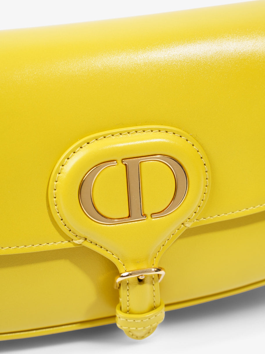 Christian Dior East West Handbag Yellow Leather Image 7