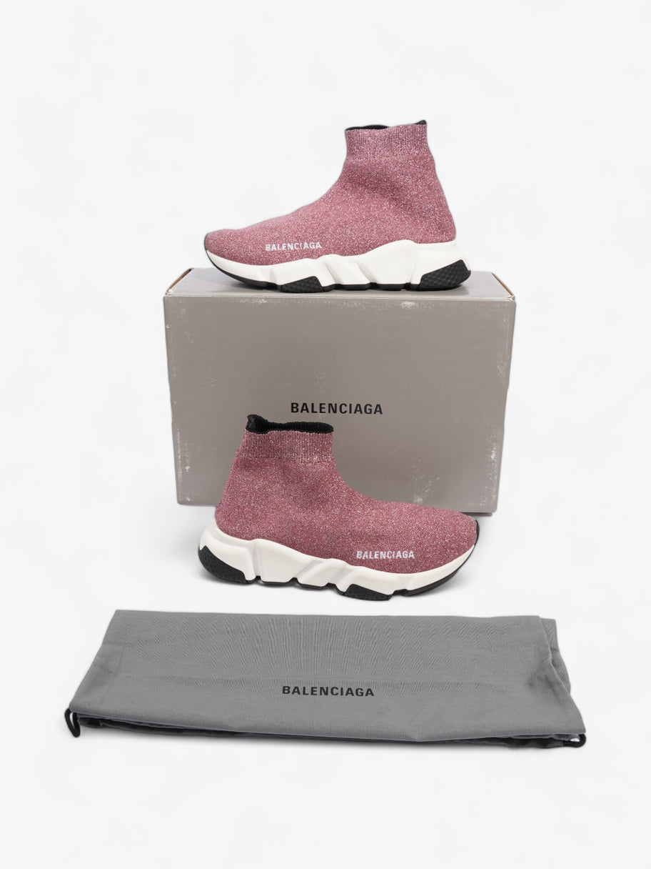 Balenciaga Speed Glitter Pink Cotton EU 36 UK 3 Image 10