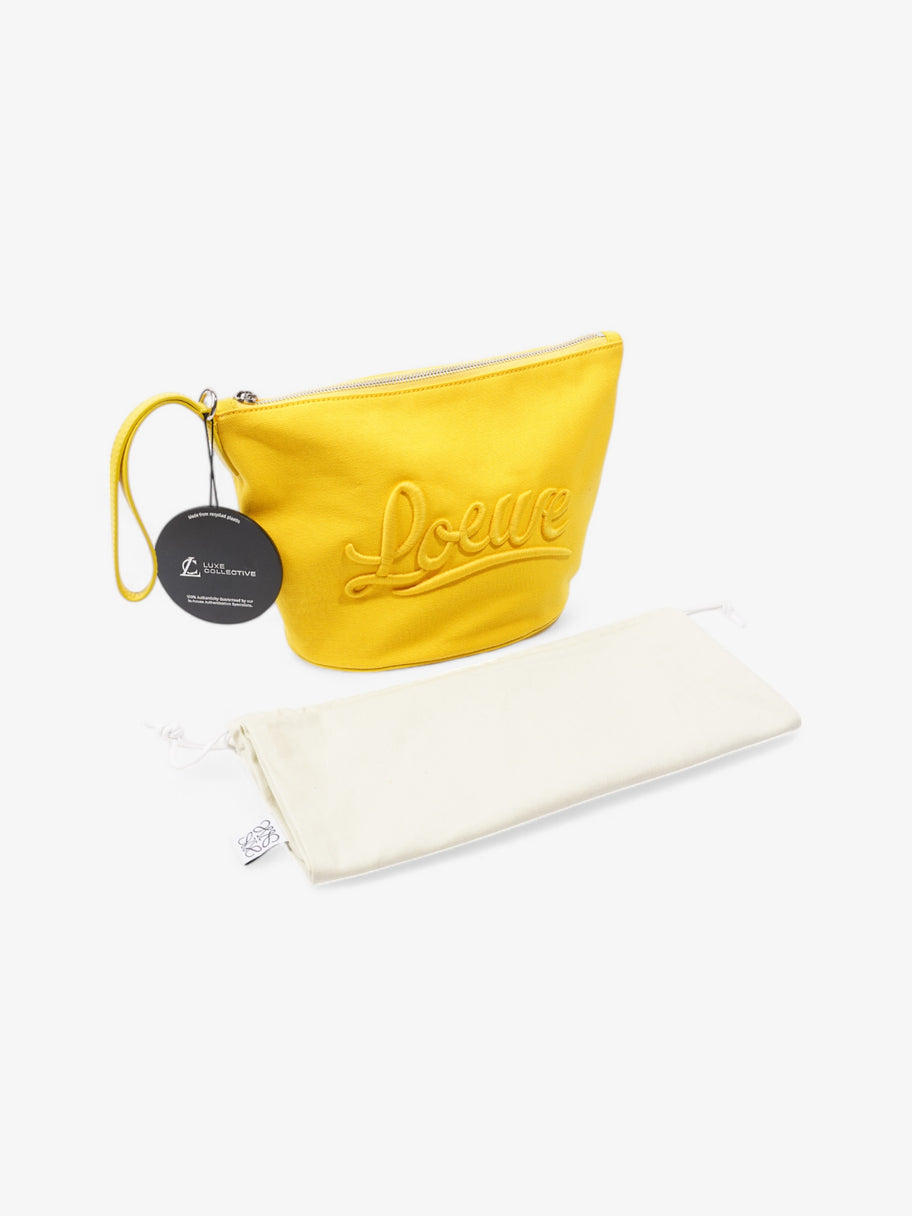 Loewe Logo Pouch Yellow Canvas Image 10