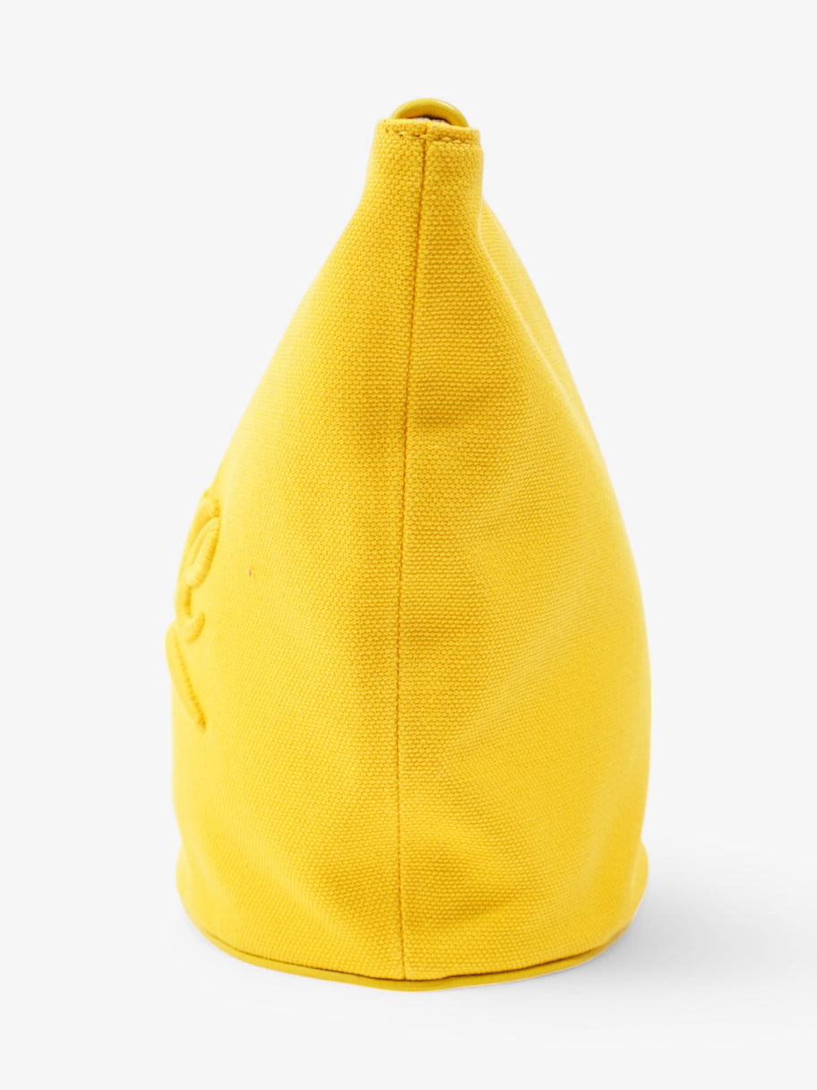 Loewe Logo Pouch Yellow Canvas Image 3