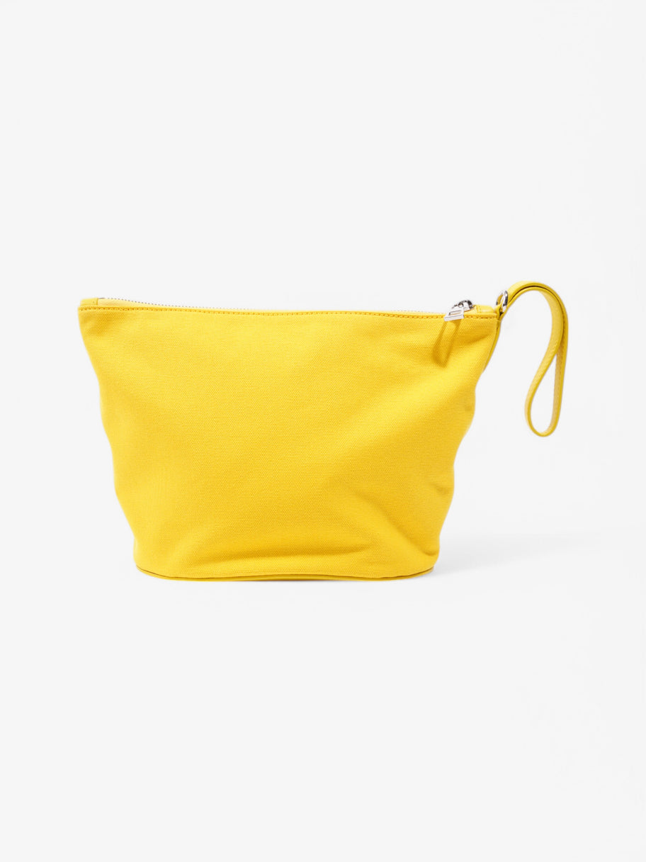 Loewe Logo Pouch Yellow Canvas Image 4