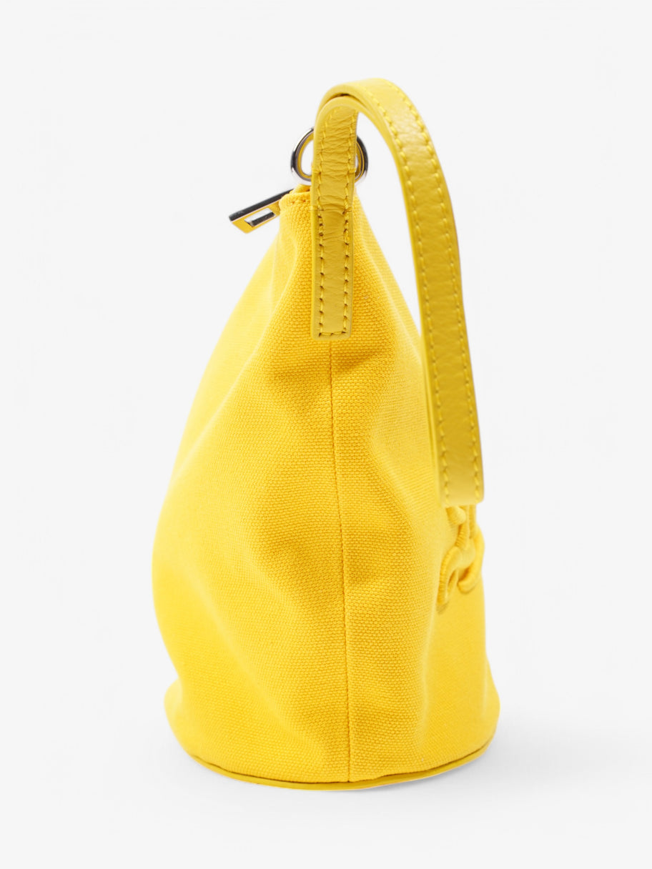 Loewe Logo Pouch Yellow Canvas Image 5