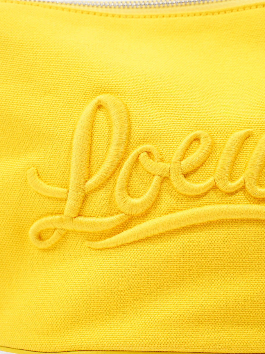 Loewe Logo Pouch Yellow Canvas Image 7