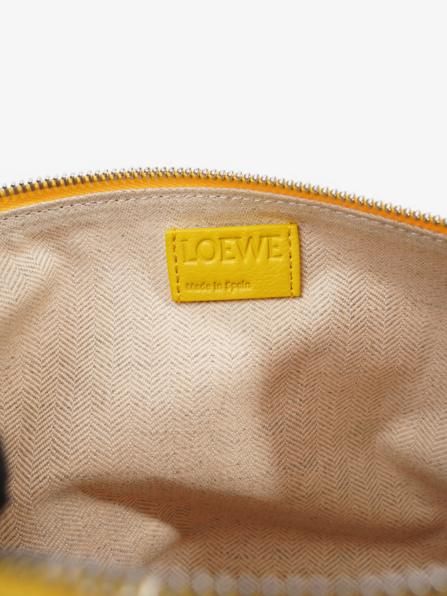 Loewe Logo Pouch Yellow Canvas Image 9