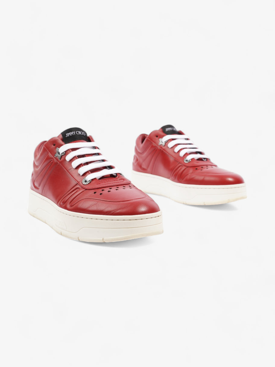 Jimmy Choo Hawaii Sneakers Red Leather EU 39 UK 6 Image 2