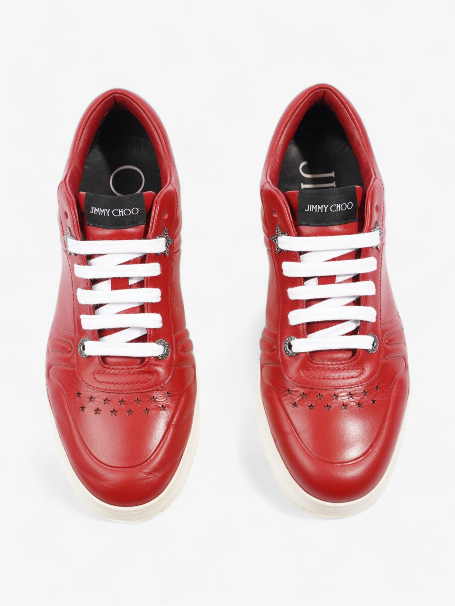 Jimmy Choo Hawaii Sneakers Red Leather EU 39 UK 6 Image 8