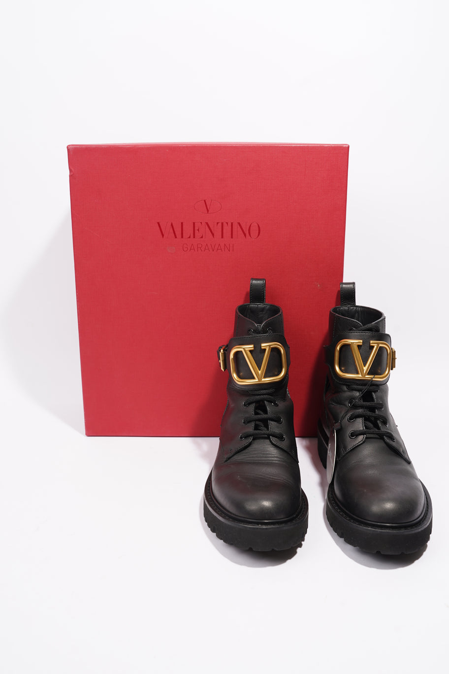 Valentino VLogo Black Leather EU 38 UK 5 Image 10