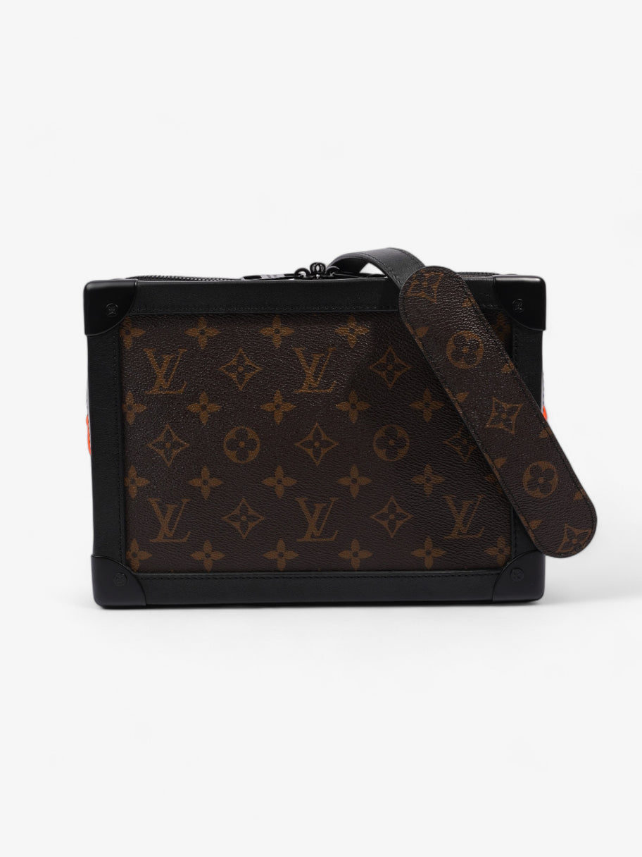 Louis Vuitton Soft Trunk Monogram / Black / Neon Orange Coated Canvas Image 1