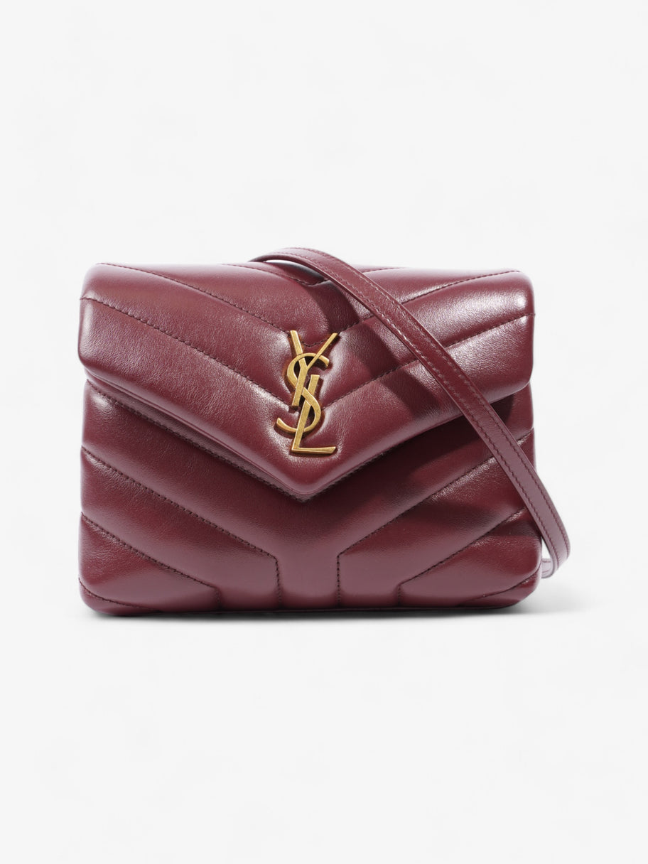 Saint Laurent Toy Lou Lou Burgundy Lambskin Leather Image 1