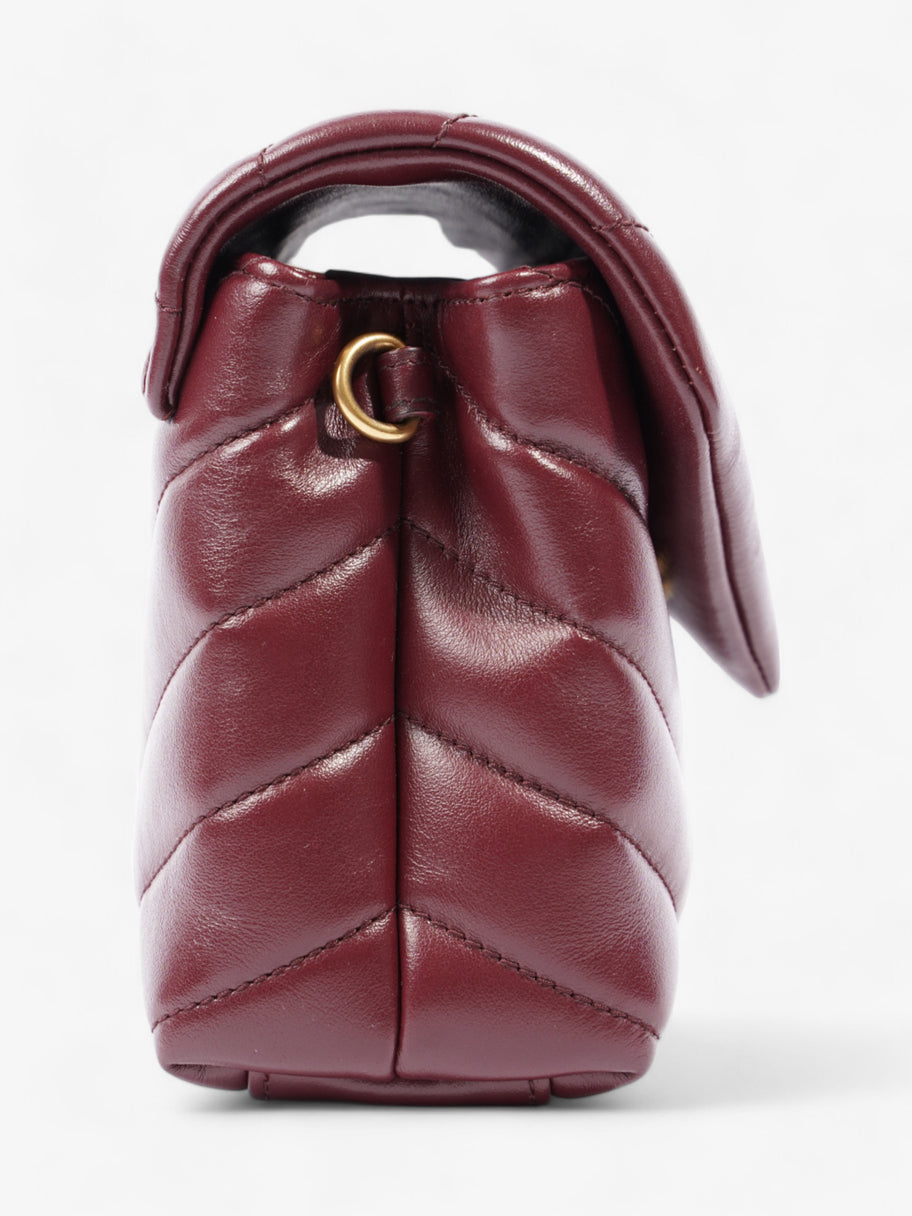 Saint Laurent Toy Lou Lou Burgundy Lambskin Leather Image 5