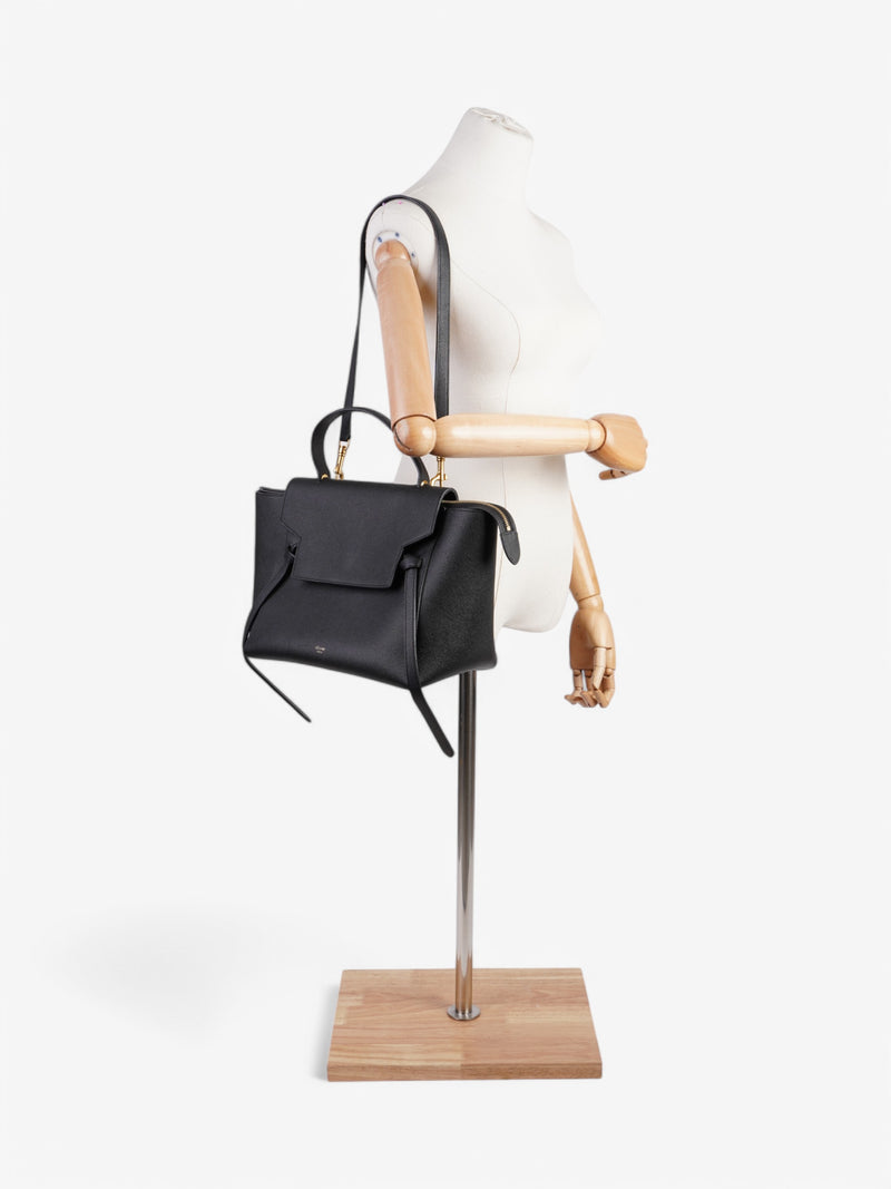  Celine Micro Blet Bag Black Leather