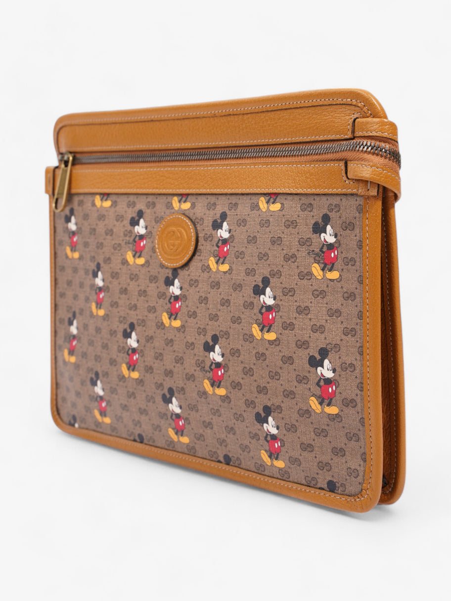 Gucci x Disney Clutch GG Supreme / Tan Coated Canvas Image 3