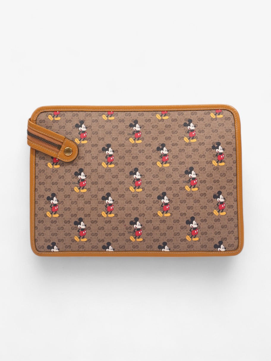 Gucci x Disney Clutch GG Supreme / Tan Coated Canvas Image 4