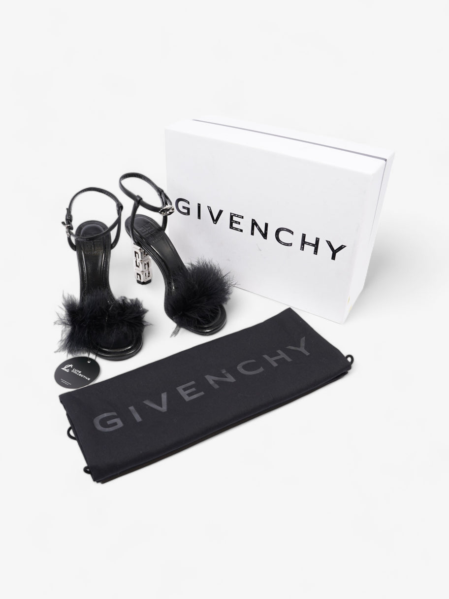 Givenchy G Cube Sandals 105mm Black Lambskin Leather EU 37.5 UK 4.5 Image 10