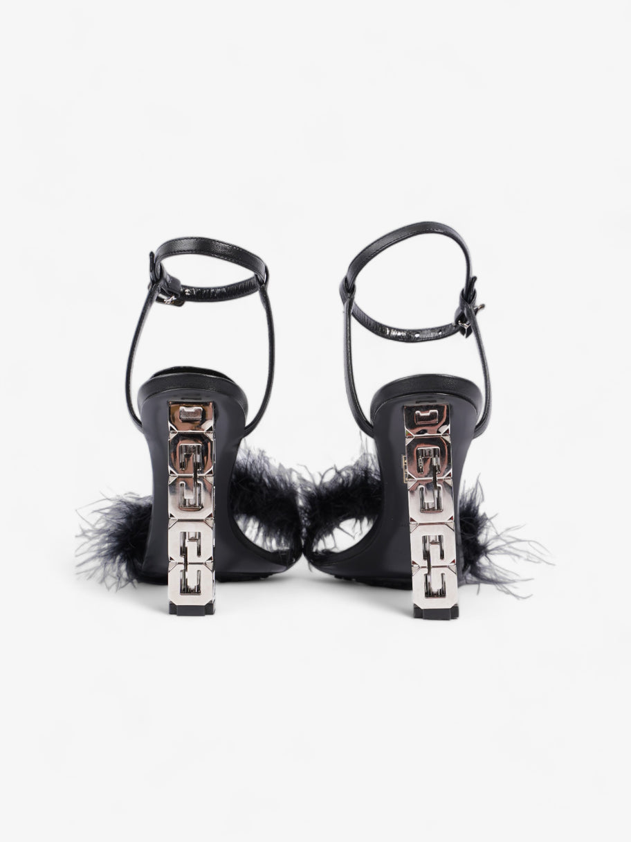 Givenchy G Cube Sandals 105mm Black Lambskin Leather EU 37.5 UK 4.5 Image 6