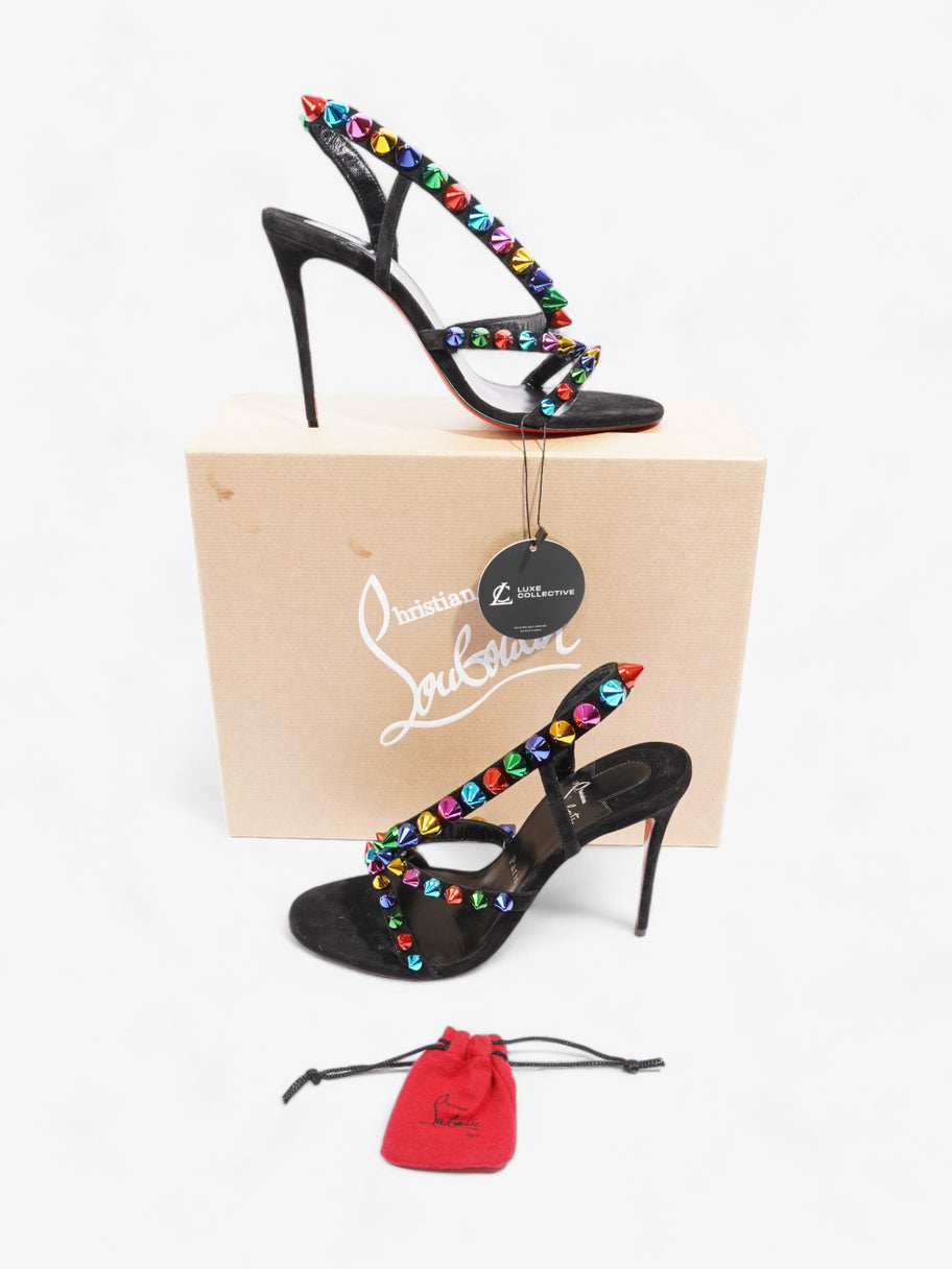 Christian Louboutin Spikita Strap Heels 100mm Multicoloured Velvet EU 40 UK 7 Image 10