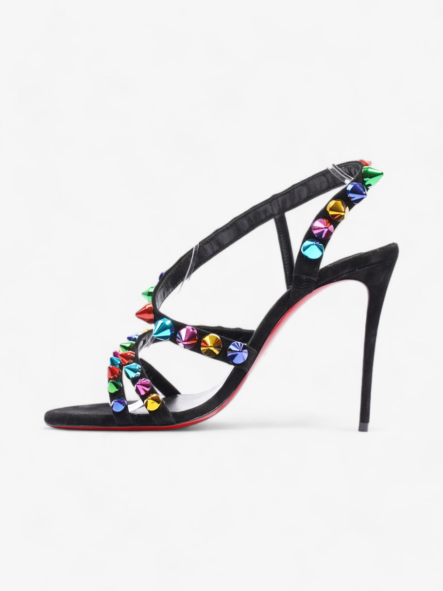 Christian Louboutin Spikita Strap Heels 100mm Multicoloured Velvet EU 40 UK 7 Image 3