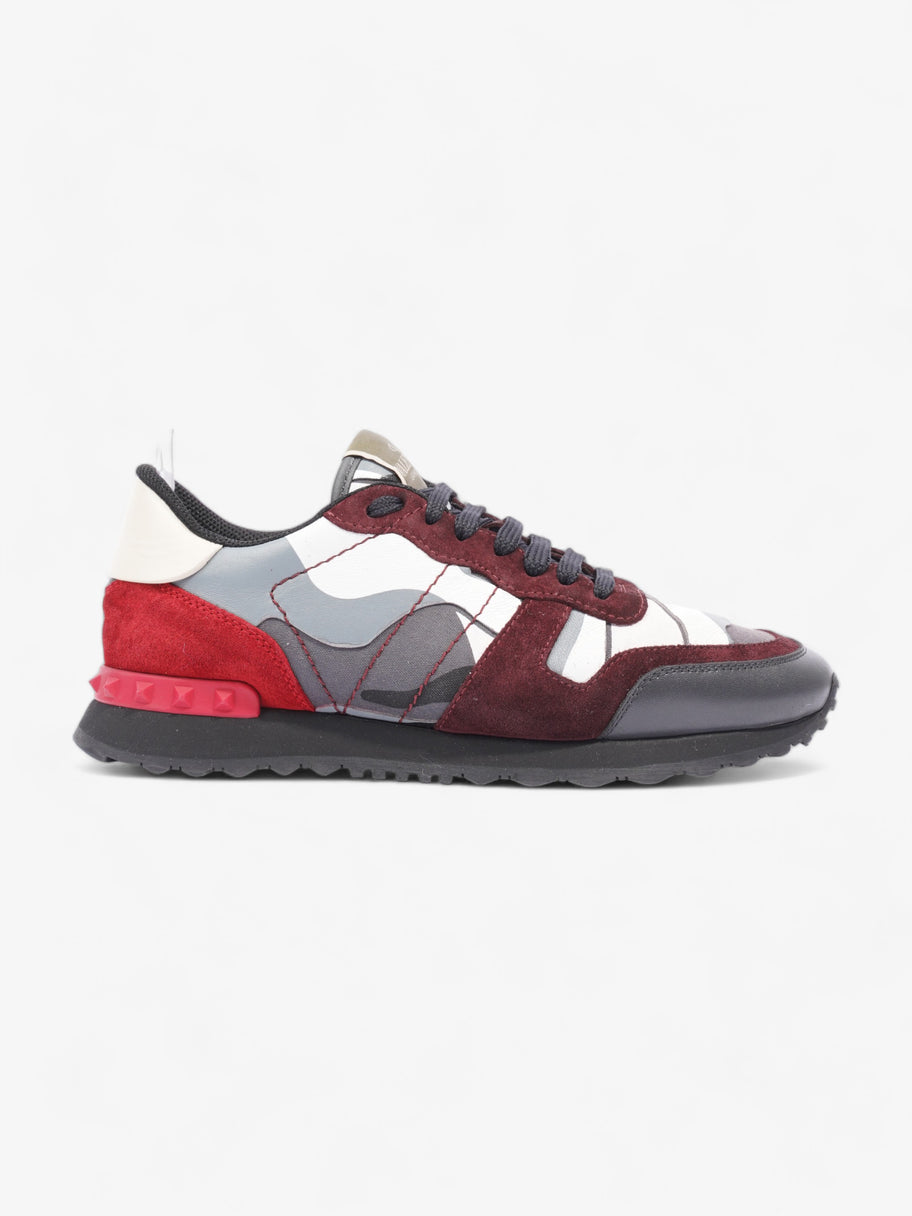 Valentino Rockrunner Sneakers Maroon / White / Grey Suede EU 40 UK 7 Image 1