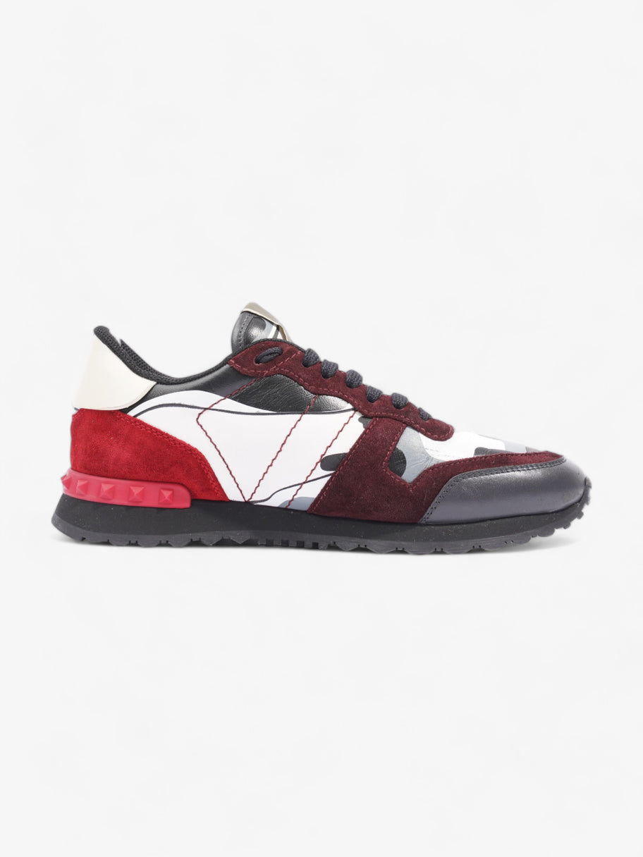 Valentino Rockrunner Sneakers Maroon / White / Grey Suede EU 40 UK 7 Image 4