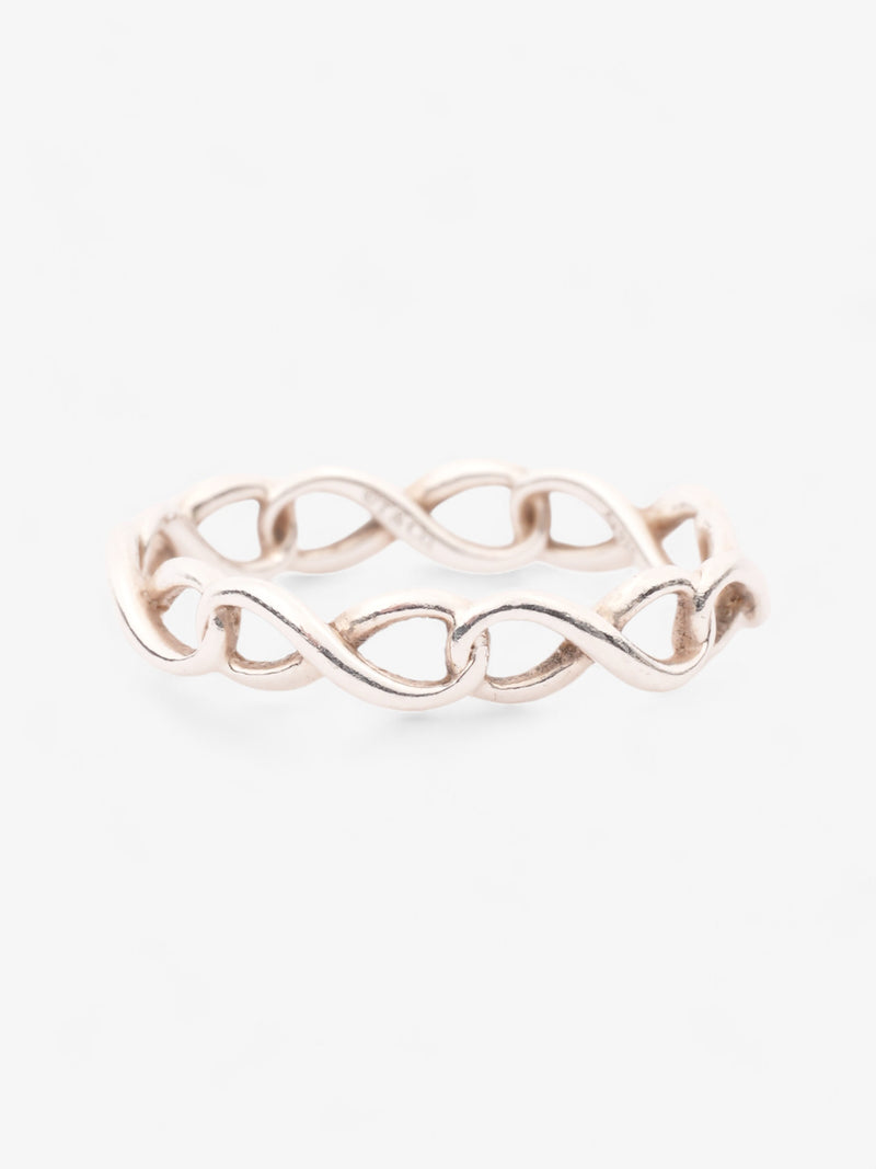  Tiffany and Co Infinity Narrow Band Ring Silver Silver Sterling 6 (Circumference - 51.9mm)