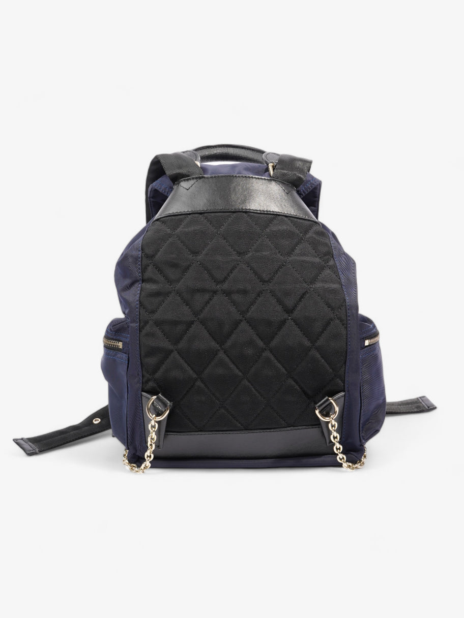 Burberry The Rucksack Navy Nylon Large Image 4