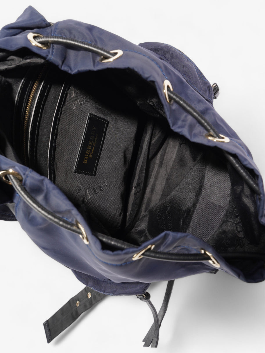 Burberry The Rucksack Navy Nylon Large Image 7