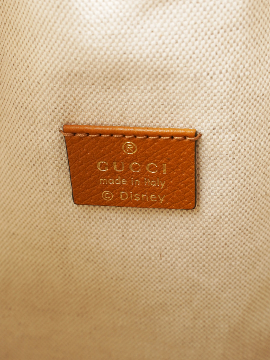 Gucci x Disney Bucket Bag GG Supreme / Tan Canvas Image 7