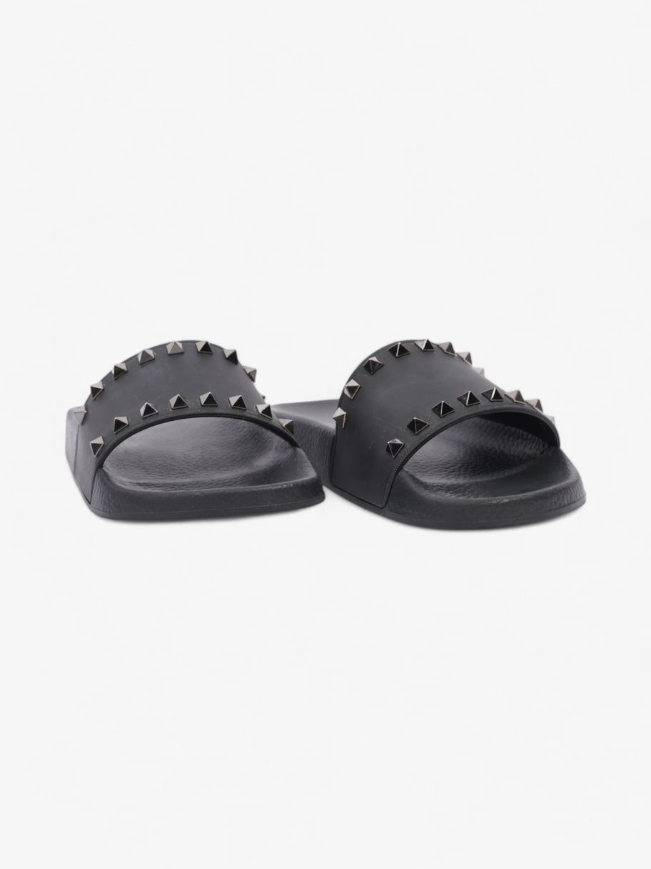 Valentino Rockstud Slides Black Rubber EU 38 UK 5 Image 2