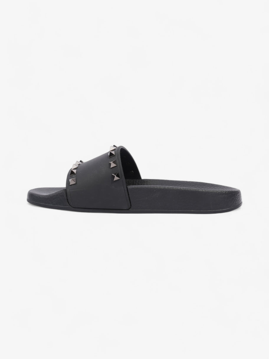 Valentino Rockstud Slides Black Rubber EU 38 UK 5 Image 3