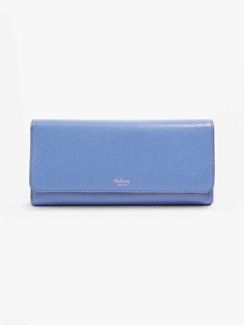  Mulberry Continental Wallet Blue Leather