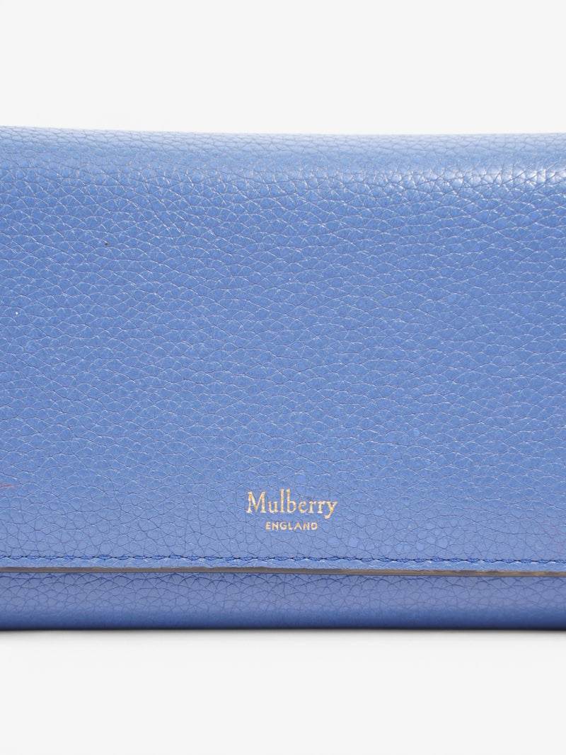  Mulberry Continental Wallet Blue Leather