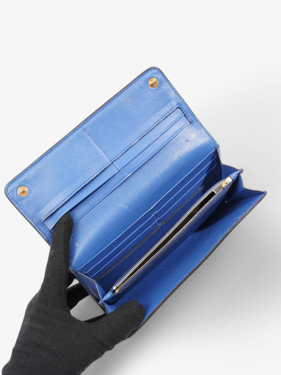 Mulberry Continental Wallet Blue Leather Image 5