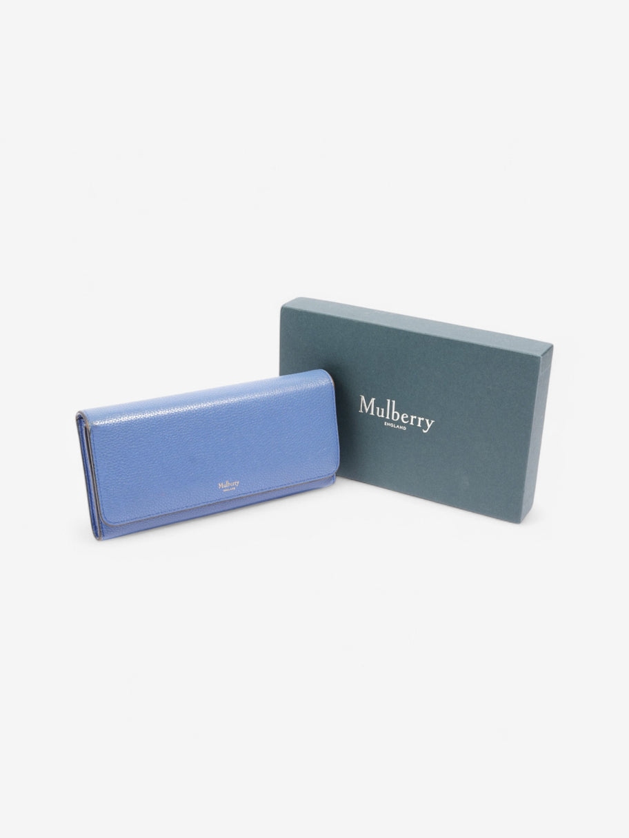 Mulberry Continental Wallet Blue Leather Image 6