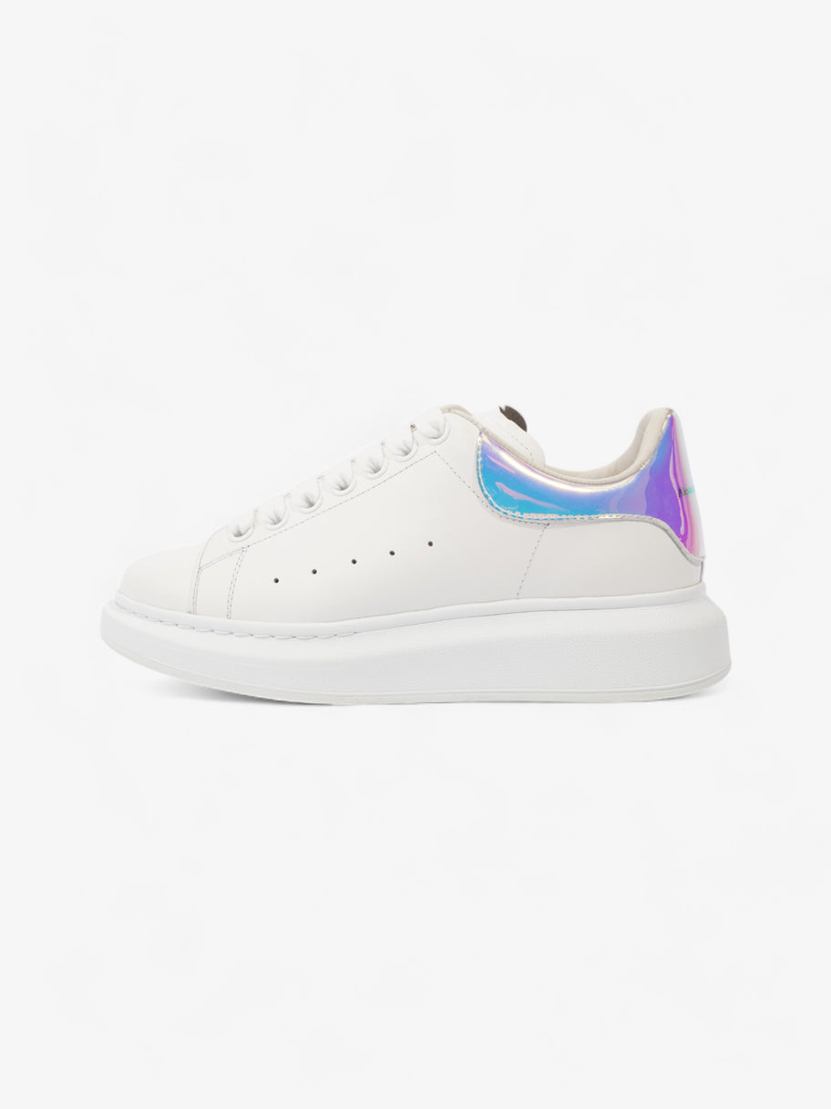 Alexander McQueen Oversized Sneakers White Iridescent Leather EU 37.5 UK 4.5 Image 5