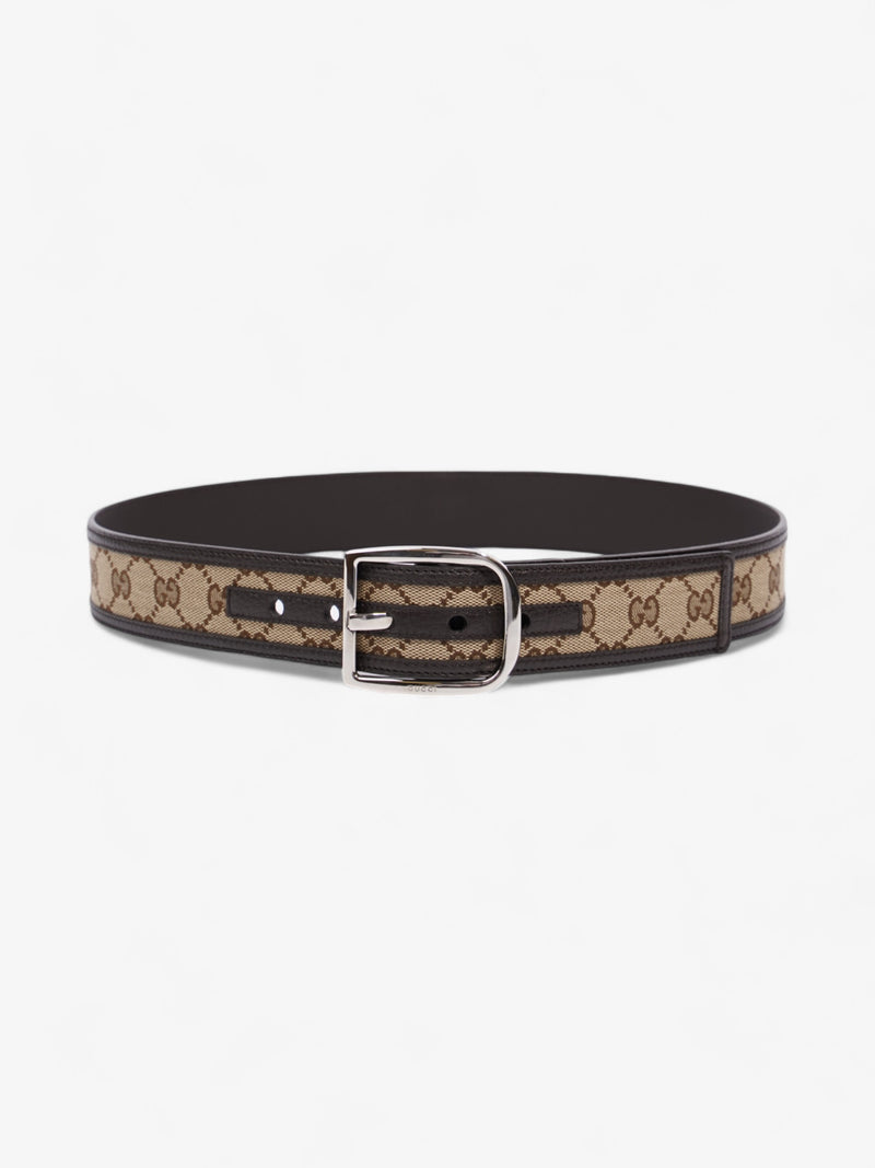  Gucci Dollar Belt GG Supreme / Black Leather 85cm / 34