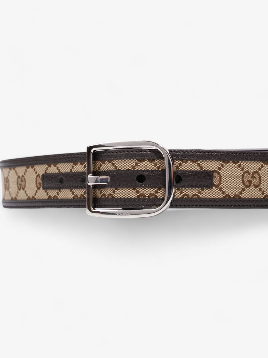 Gucci Dollar Belt GG Supreme / Black Leather 85cm / 34