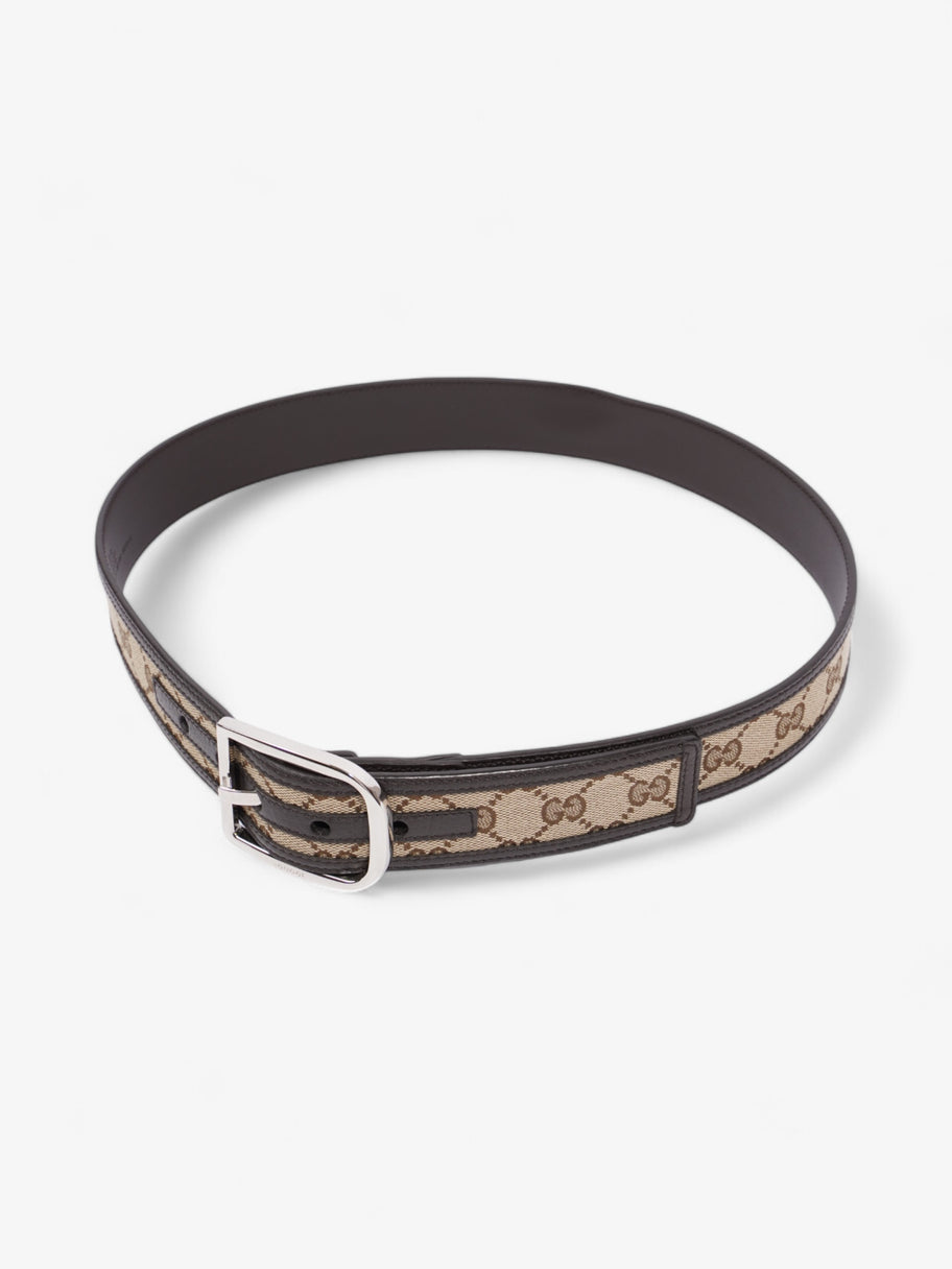 Gucci Dollar Belt GG Supreme / Black Leather 85cm / 34