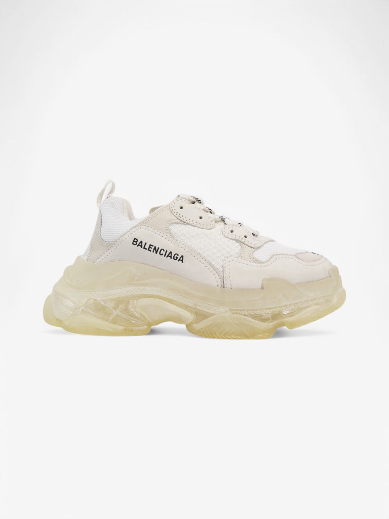  Balenciaga Triple S Clear Sole White  Mesh EU 39 UK 6